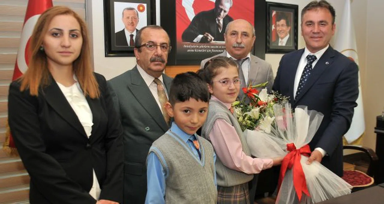 Öğrencilerden Başkan Çimen’e ziyaret