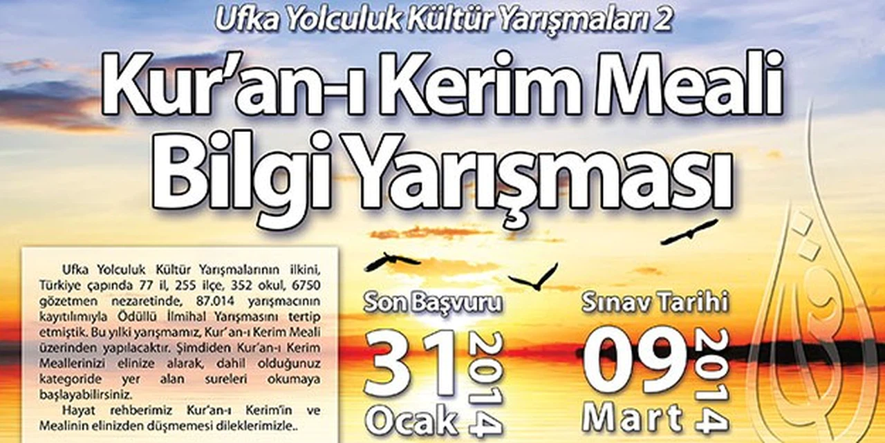 Türkiye'nin En Büyük Kuran-ı Kerim Meali Bilgi Yarışmasına 550 Müracaat