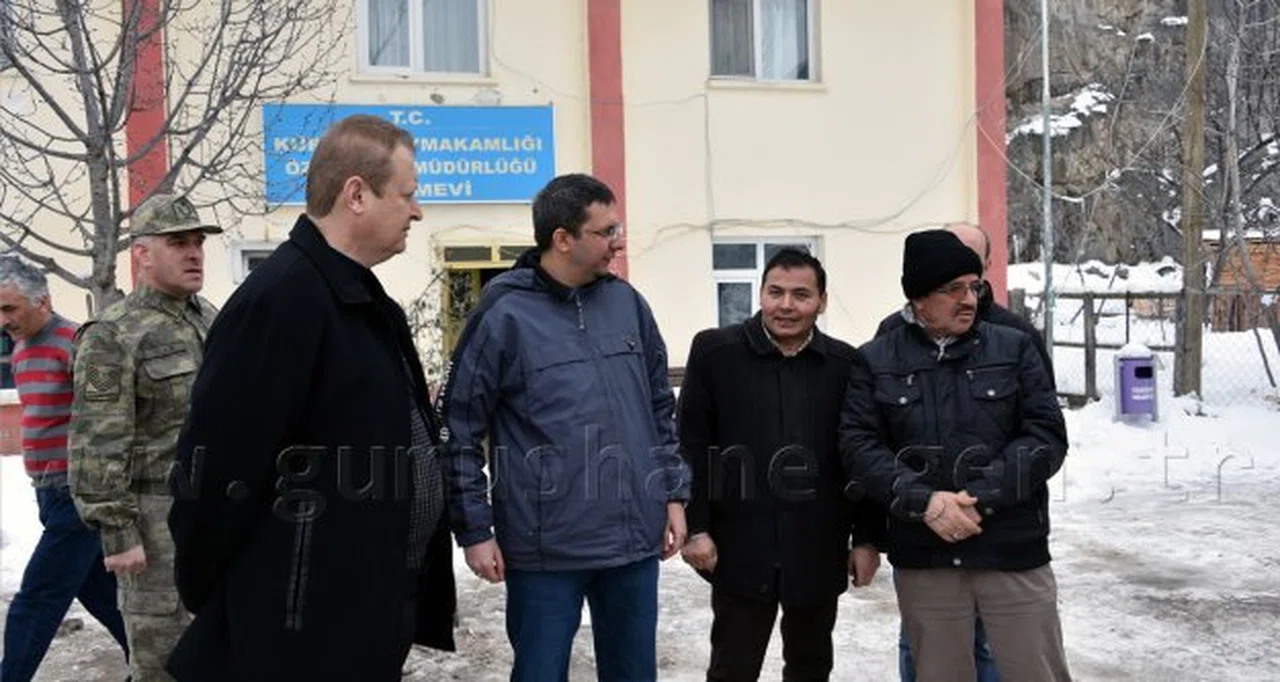 Vali Yavuz Kürtün ve Torul'da karla mücadele çalışmalarını denetledi