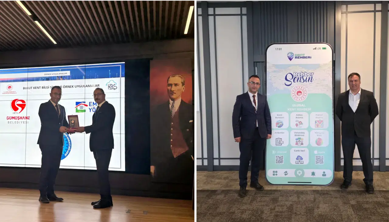 Gümüşhane Belediyesi'ne Akıllı Şehirler Projesi'nde ödül