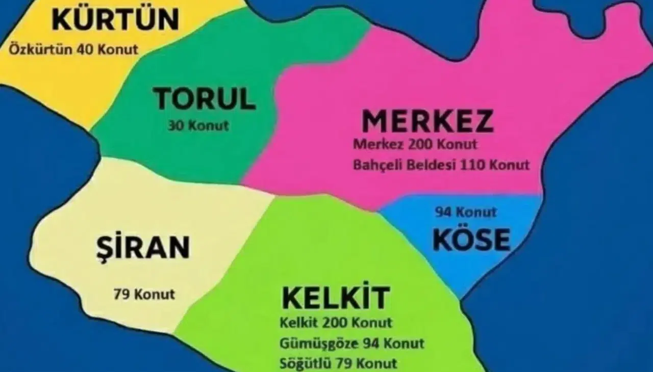 Gümüşhane'ye Yüzyılın Konut Projesi kapsamında 926 yeni konut yapılacak