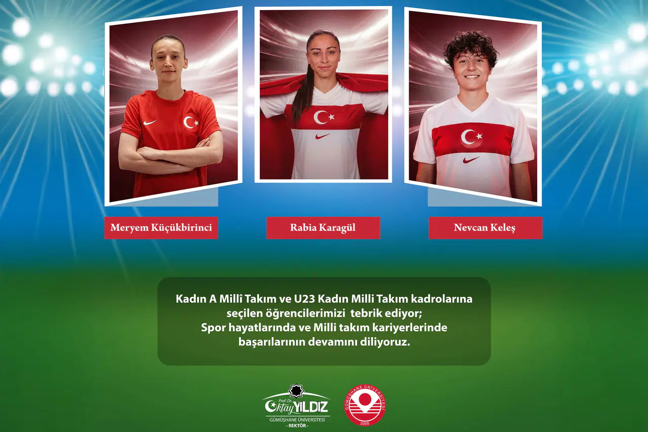 Kadın A ve U23 Millî Takım Kadrolarına üç öğrenci davet edildi