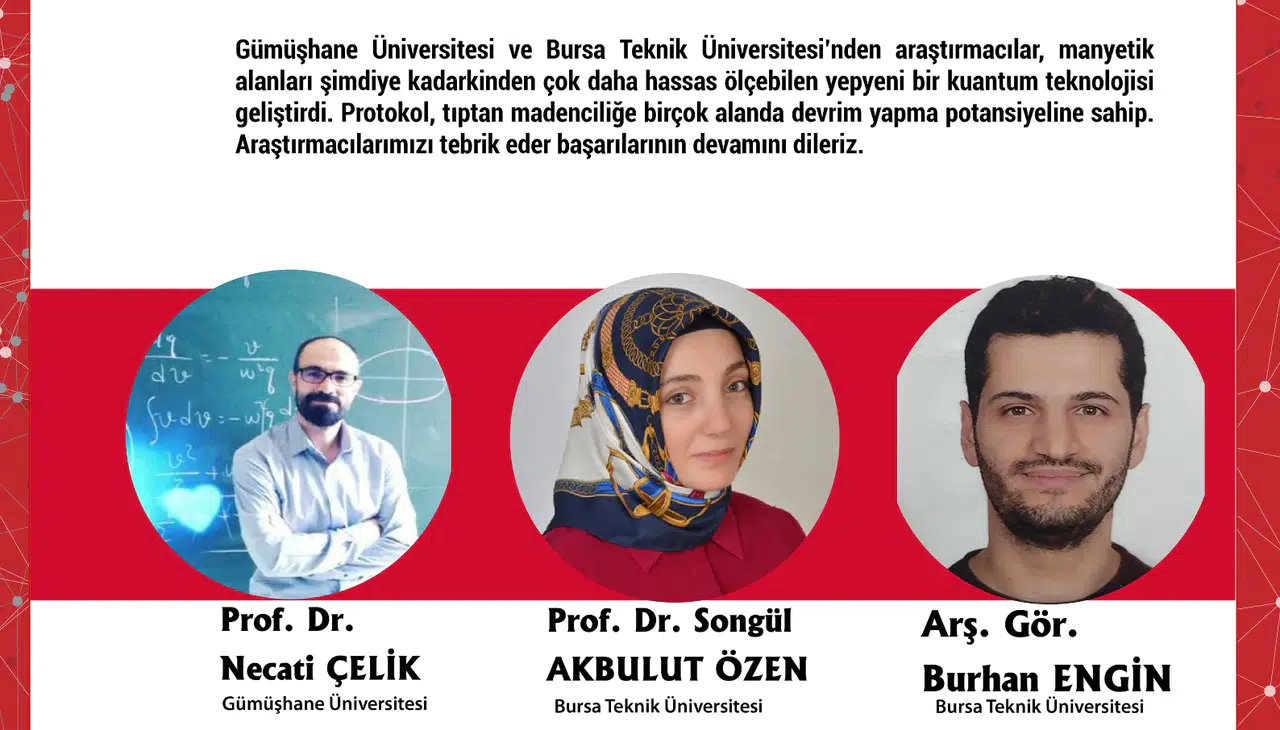 Gümüşhane Üniversitesi’nden Uluslararası Başarı: Kuantum Sensörlerde Devrim