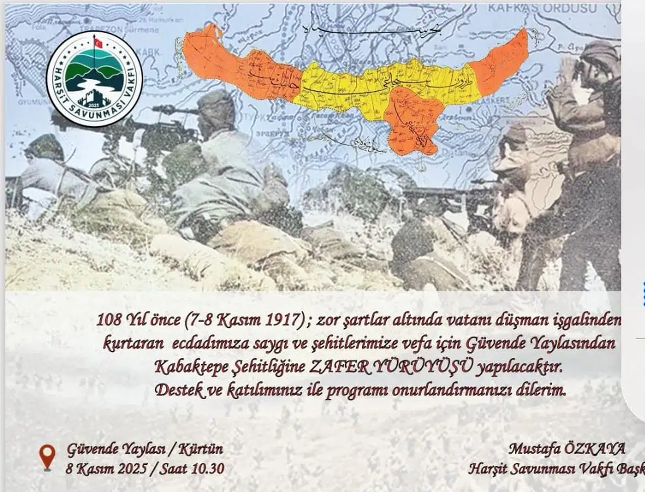 Gümüşhane'de 108 yıllık destan için şehitlere vefa ve zafer yürüyüşü düzenlenecek