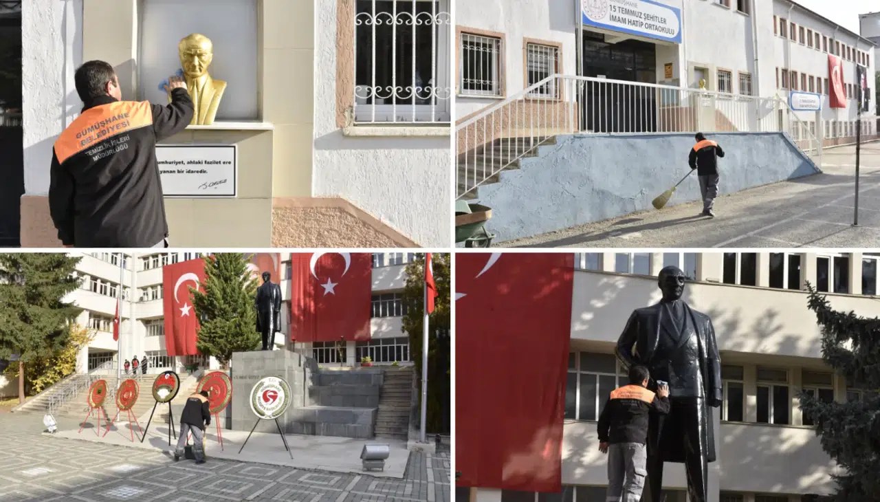 Belediye’den 10 Kasım temizliği