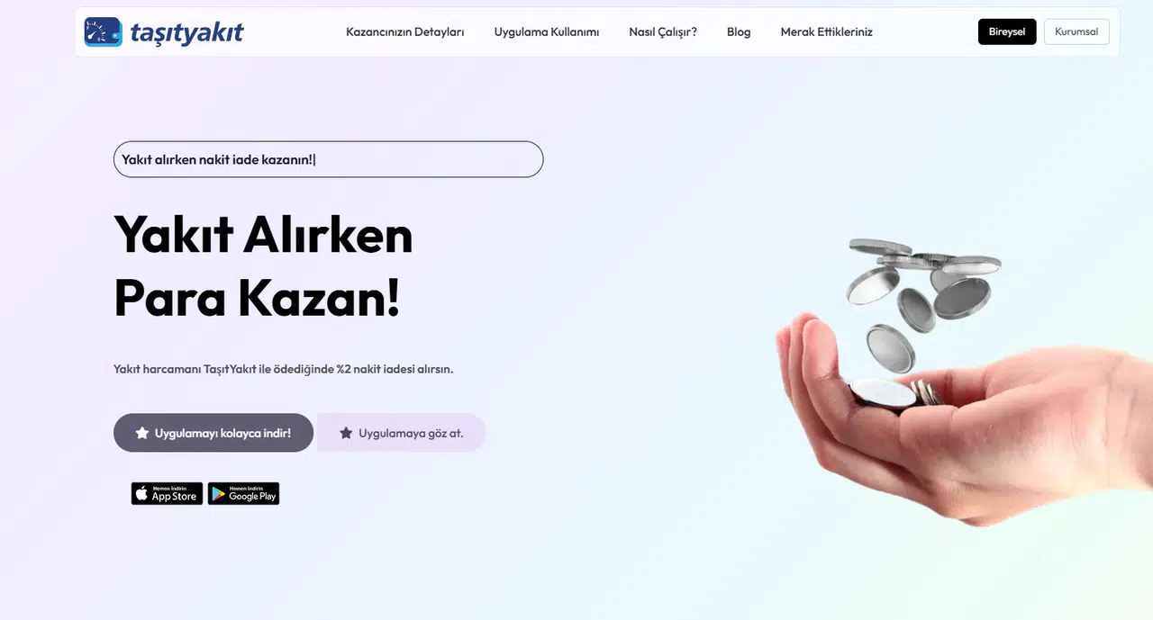 TaşıtYakıt- benzin istasyonu mobil ödeme