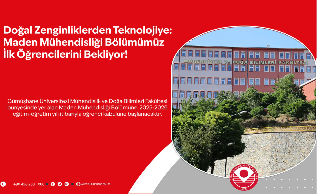 Maden Mühendisliği bölümü öğrenci alacak