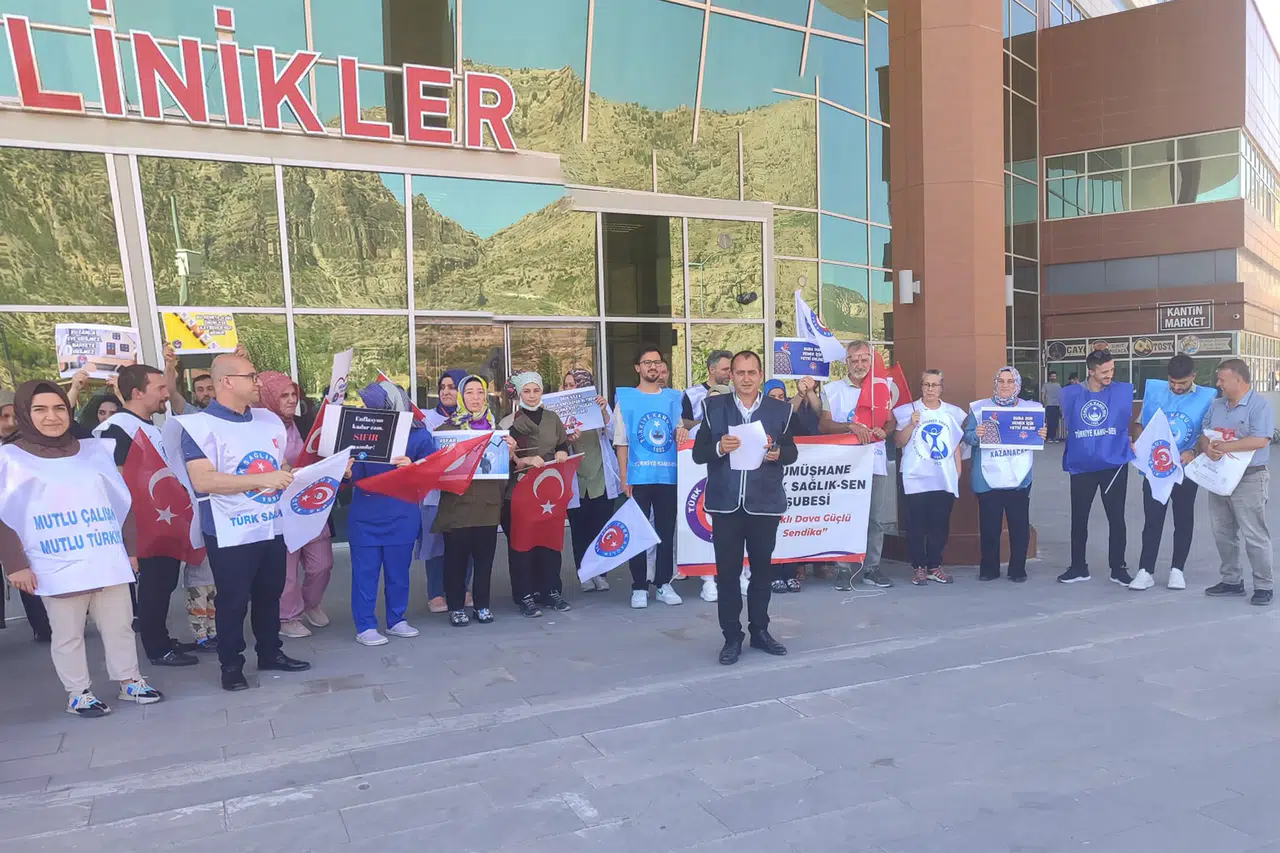 Türk Sağlık-Sen’den Gümüşhane’de İş Bırakma Eylemi
