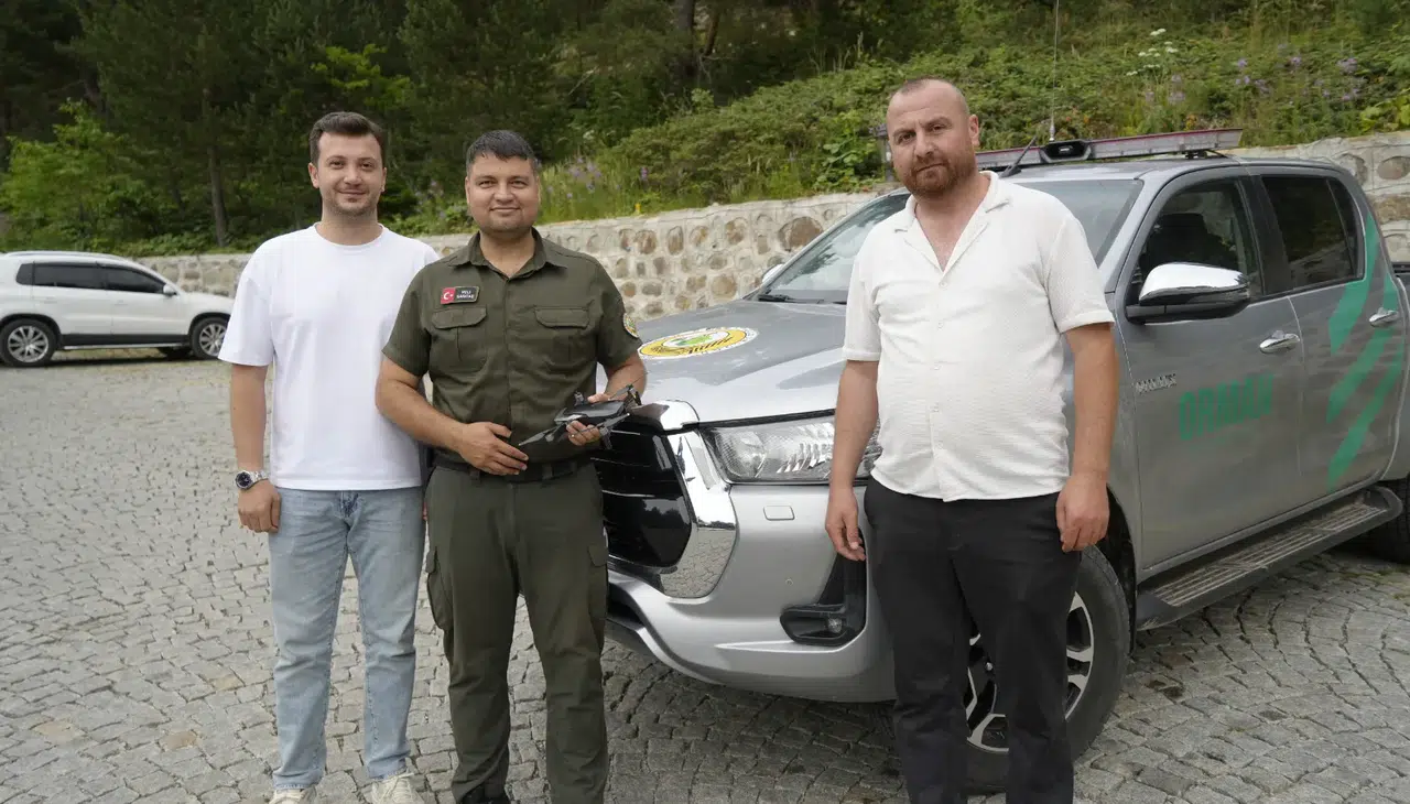 Zigana’da bataryası zarar gören drone orman işçileri tarafından bulundu