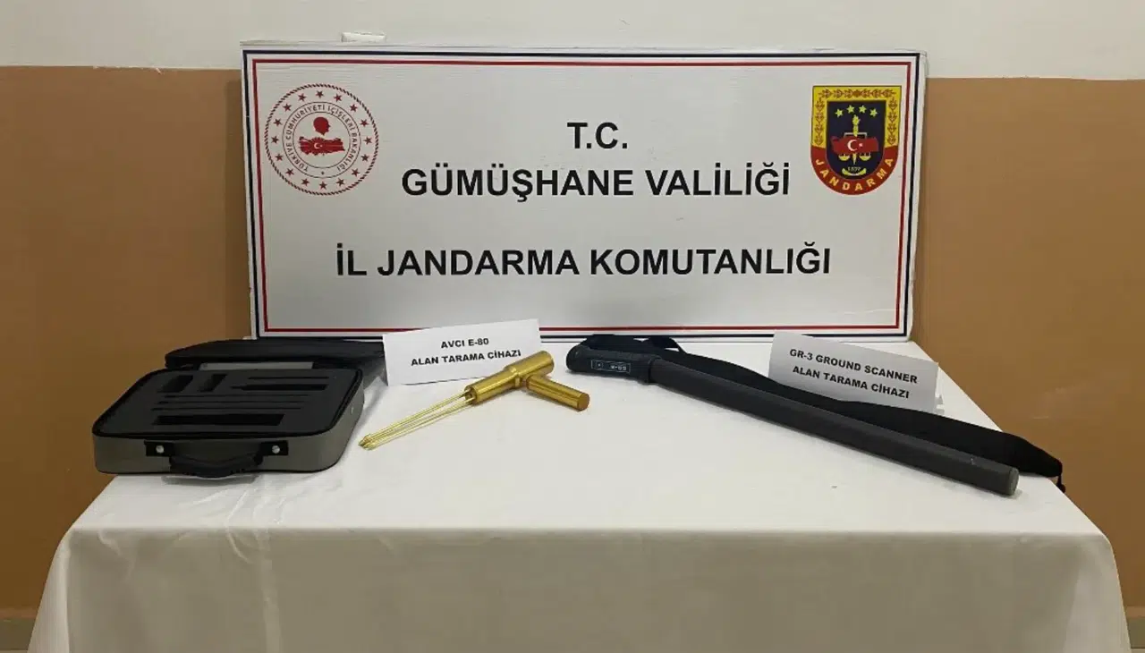 Gümüşhane’de kaçak kazıya Jandarma darbesi