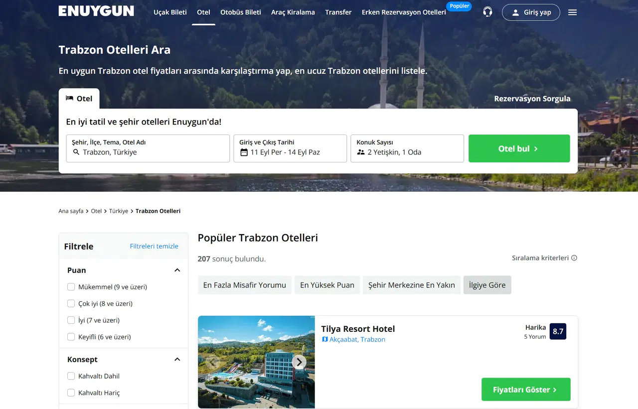 En İyi Karadeniz Oteli Nasıl Seçilir