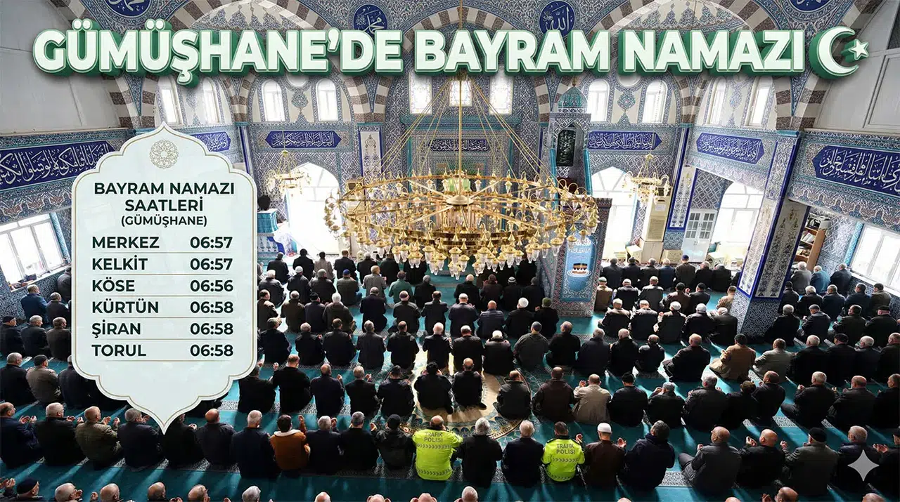 Gümüşhane’de Bayram Namazı Saat Kaçta? İşte İlçe İlçe Namaz Vakitleri!