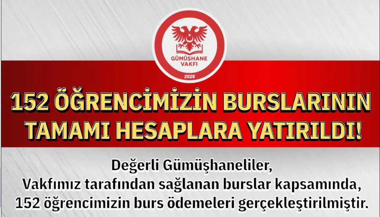 Gümüşhane Vakfı Burs Ödemelerini Tamamladı: 152 Öğrenciye Bayram Müjdesi