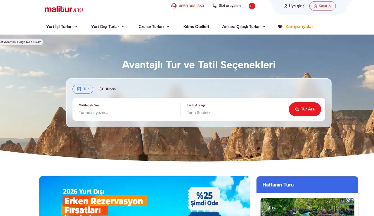 Vizesiz Yurtdışı Turları ile Hayalinizdeki Tatile Malitur ile Çıkın