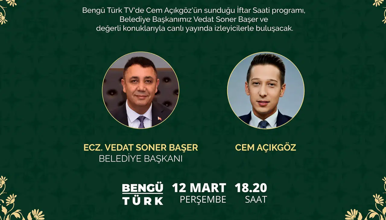 BengüTürk TV "Ramazan Bereketi" Programını Gümüşhane'den Canlı Yayınlayacak