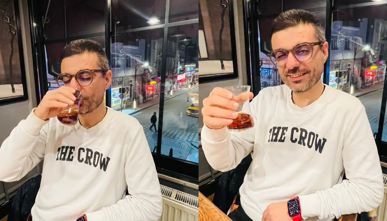 40 yıl sonra ilk kez çay içti!