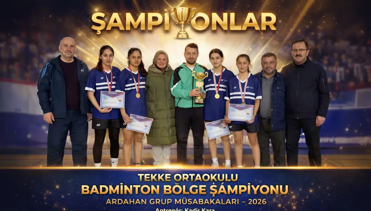 Tekke Ortaokulu Badminton Takımı Üst Üste 3. Kez Bölge Şampiyonu Oldu