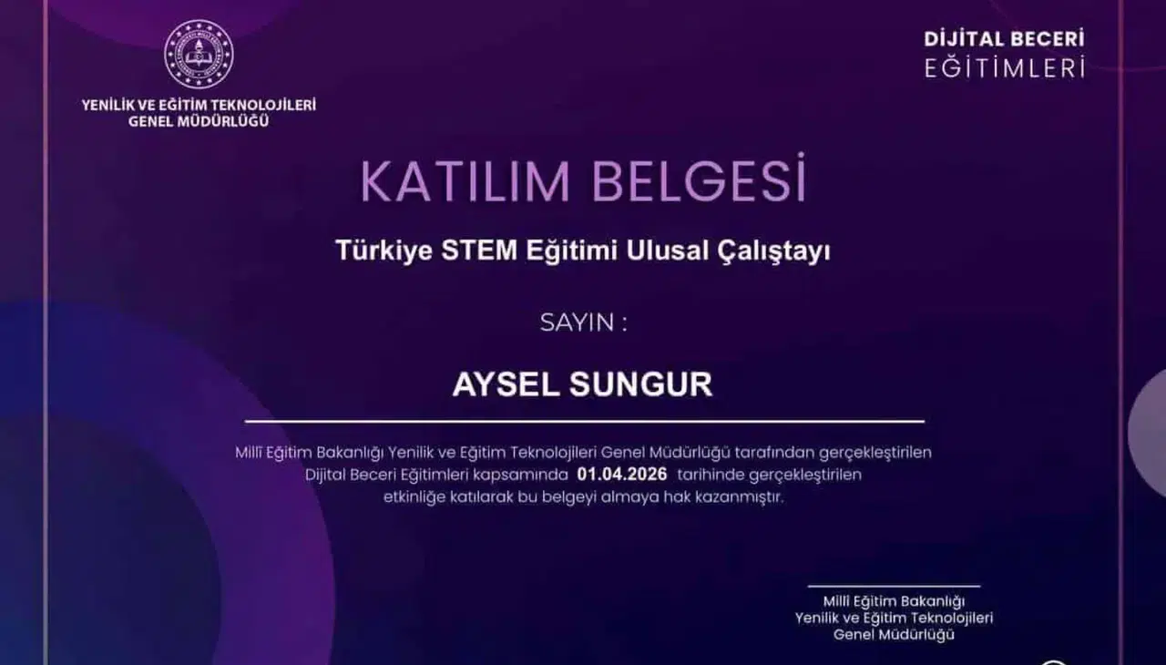 Gümüşhane’den 11 Eğitimci Türkiye STEM Çalıştayı’nda şehrimizi temsil etti