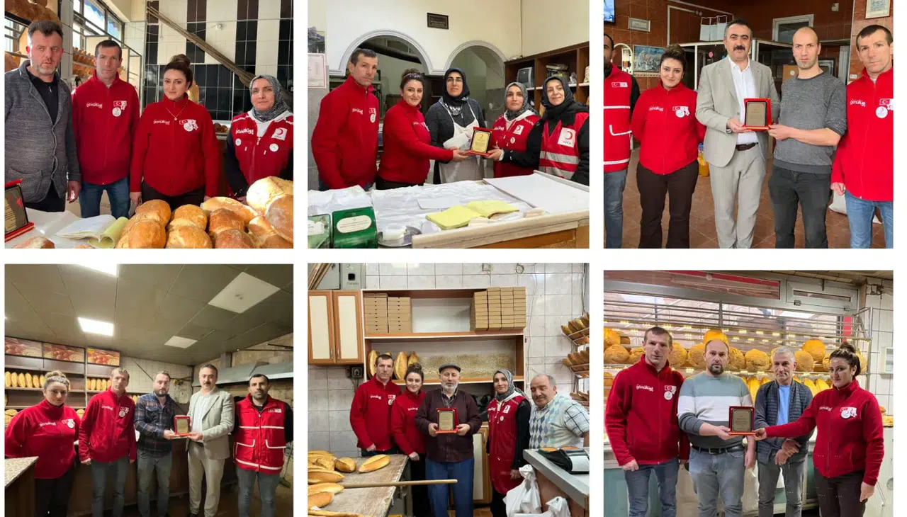 Türk Kızılay Gümüşhane Şubesi’nden hayırsever esnafa ahde vefa