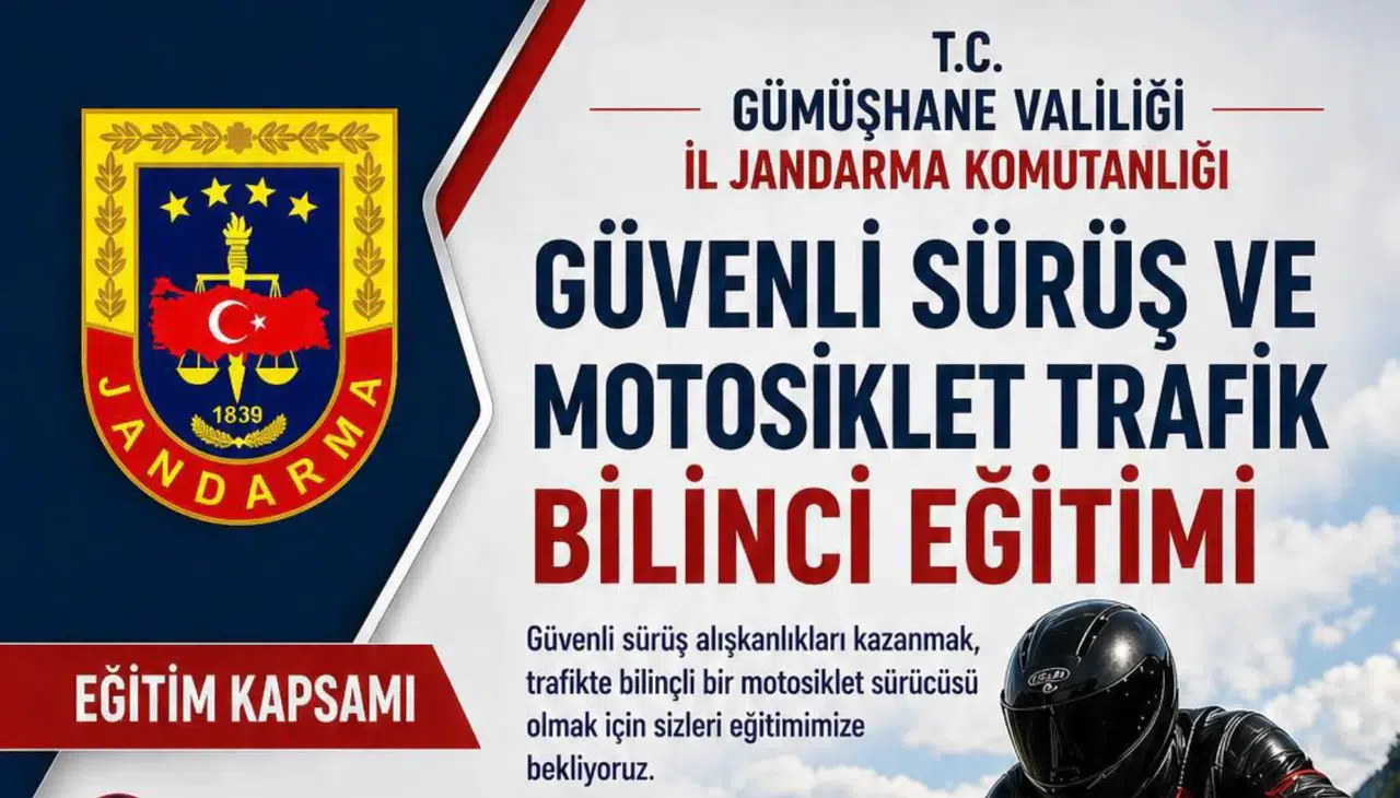 Motosiklet Sürücüleri Bu Eğitimi Kaçırmayın! TürkChopper MC Gümüşhane Destek Veriyor