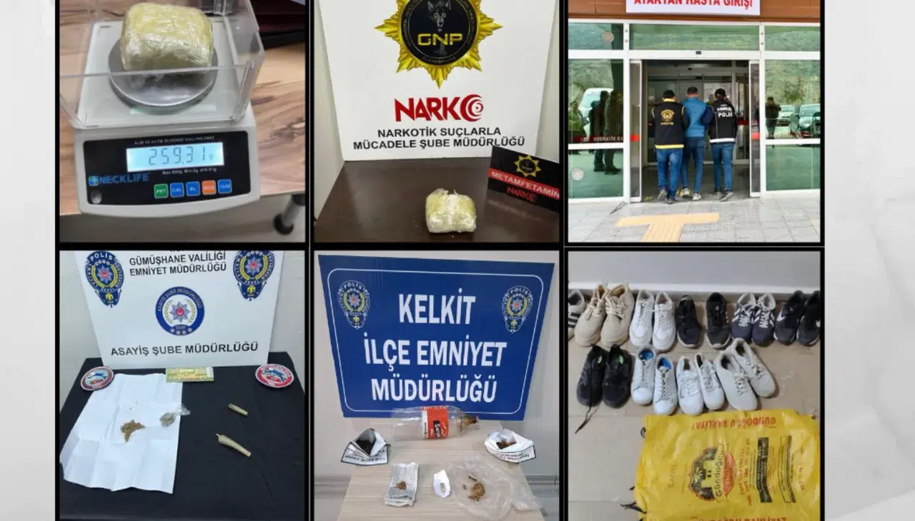 Gümüşhane Emniyeti'nden Zehir Tacirlerine ve Kaçakçılara Büyük Darbe