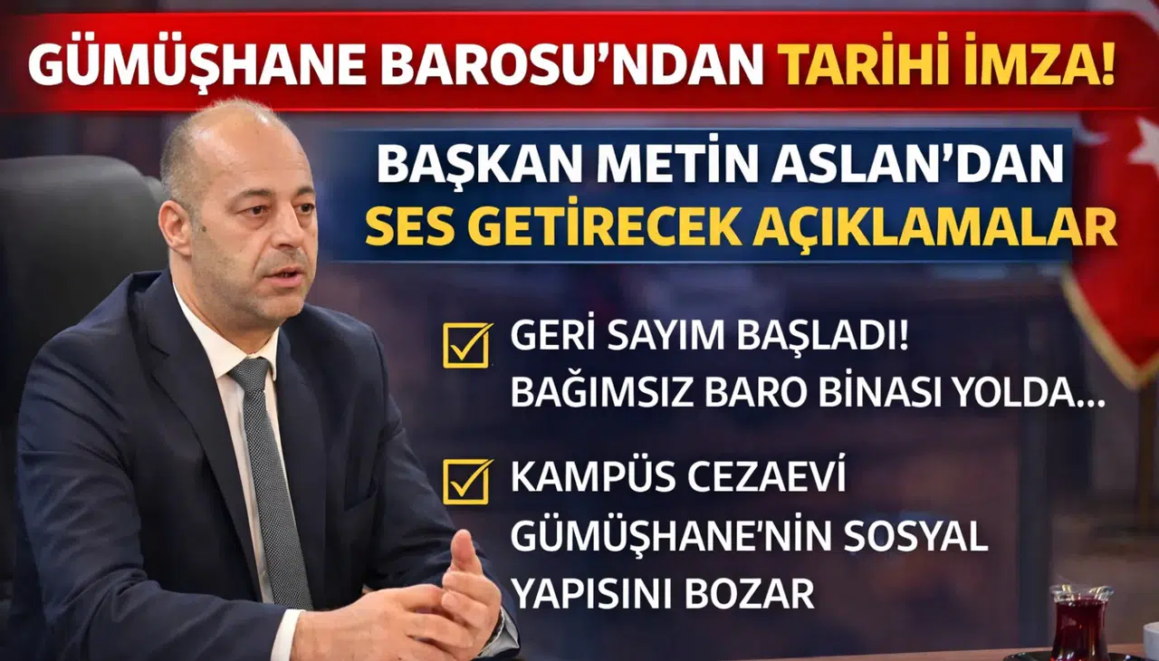 Gümüşhane Barosu’ndan tarihi imza: Müstakil hizmet binası için geri sayım başladı