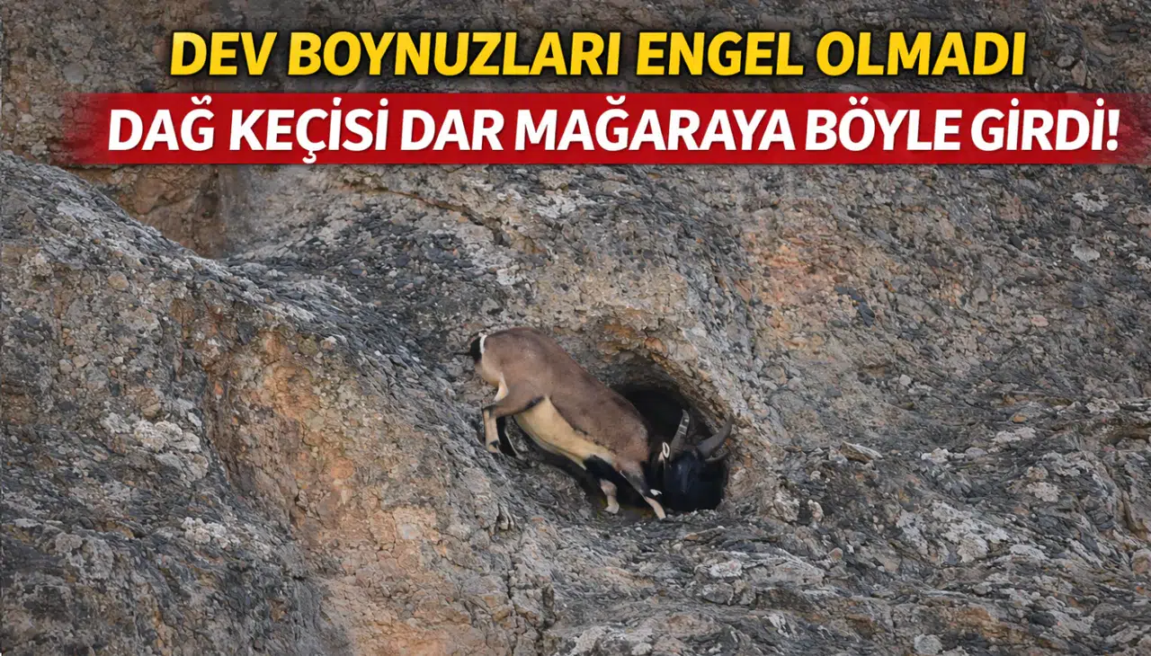 Dağ Keçisinin hayran bırakan çevikliği kameralarda