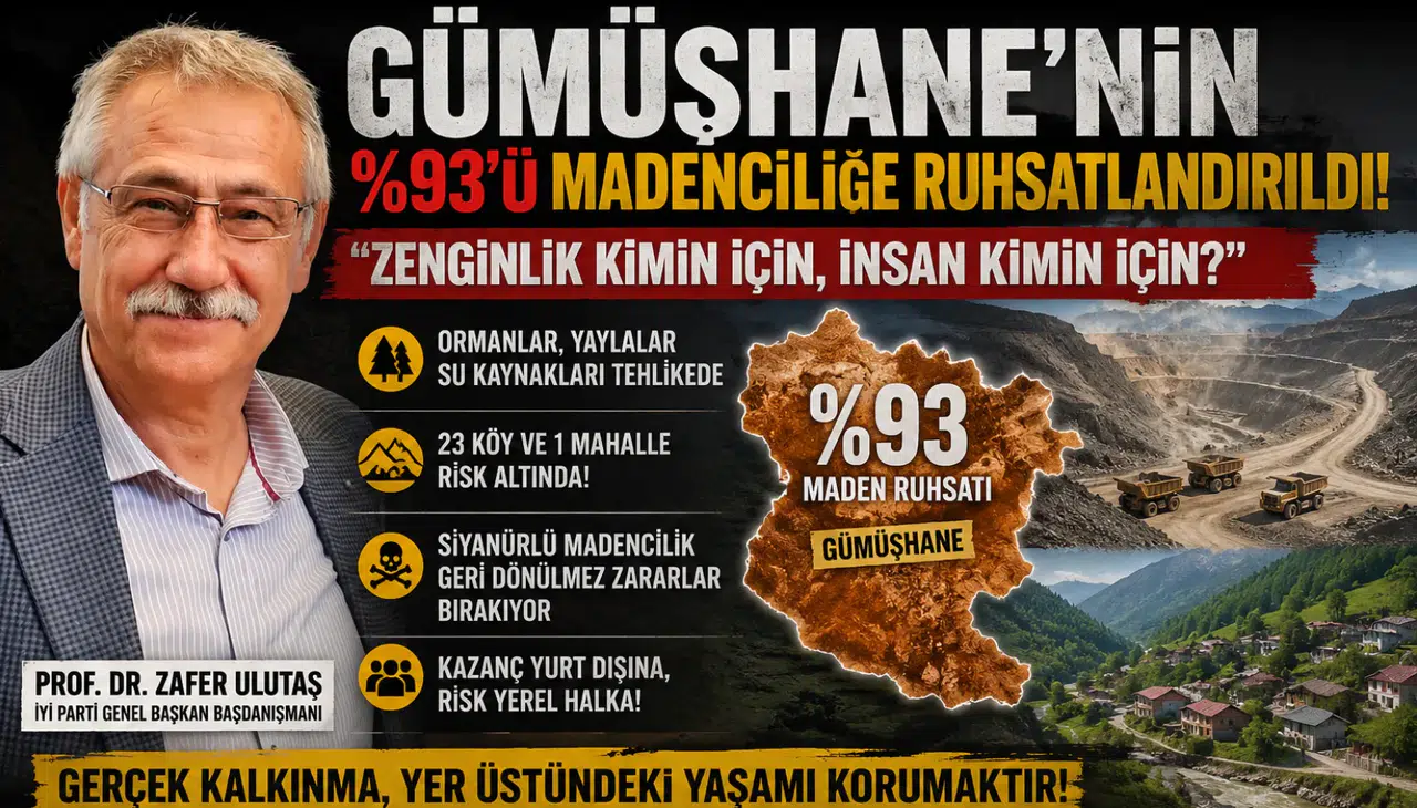 Ulutaş Gümüşhane’deki Madencilik Faaliyetlerini ve Çevresel Etkilerini Değerlendirdi
