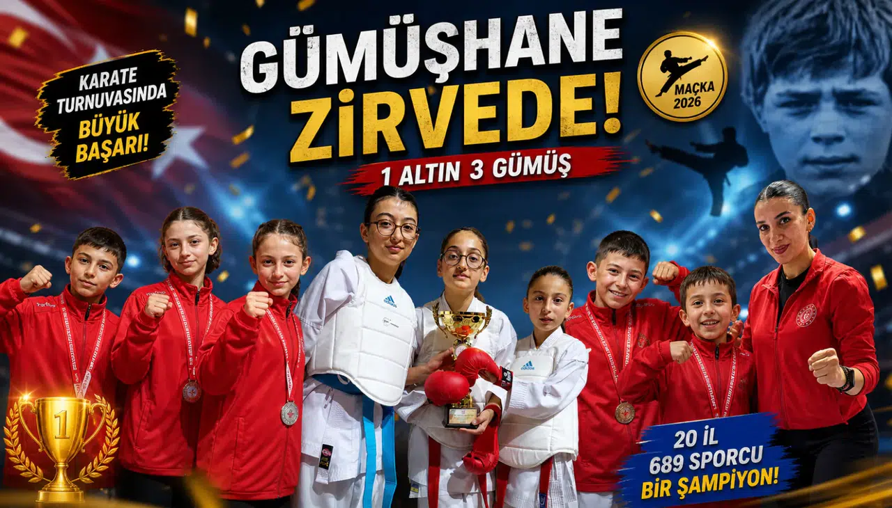 Karate Turnuvasında Gümüşhane Damgası: Altın Kupa Bizim!