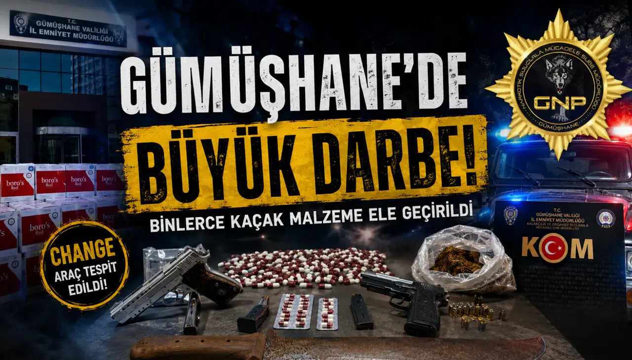 Gümüşhane’de "Change" Araç ve Binlerce Kaçak Malzeme Yakalandı! İşte Operasyonun Detayları