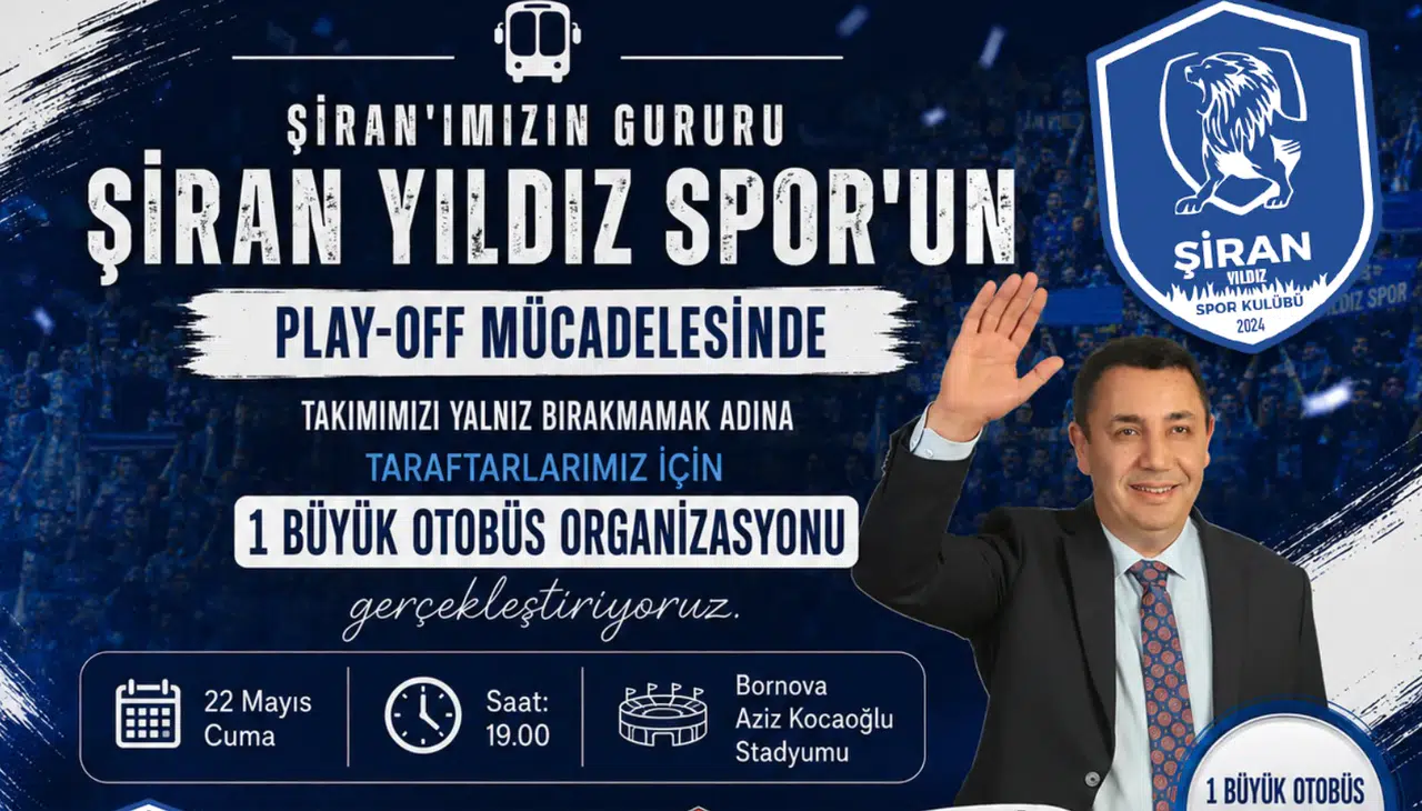 Gümüşhane Belediyesi’nden dev maça otobüs desteği