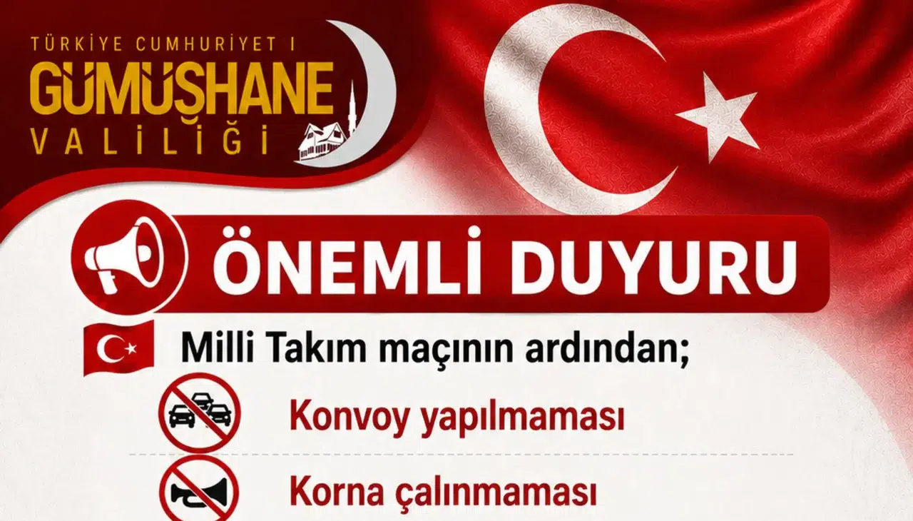 Gümüşhane Valiliğinden YKS Öncesi Vatandaşlara Önemli Duyuru
