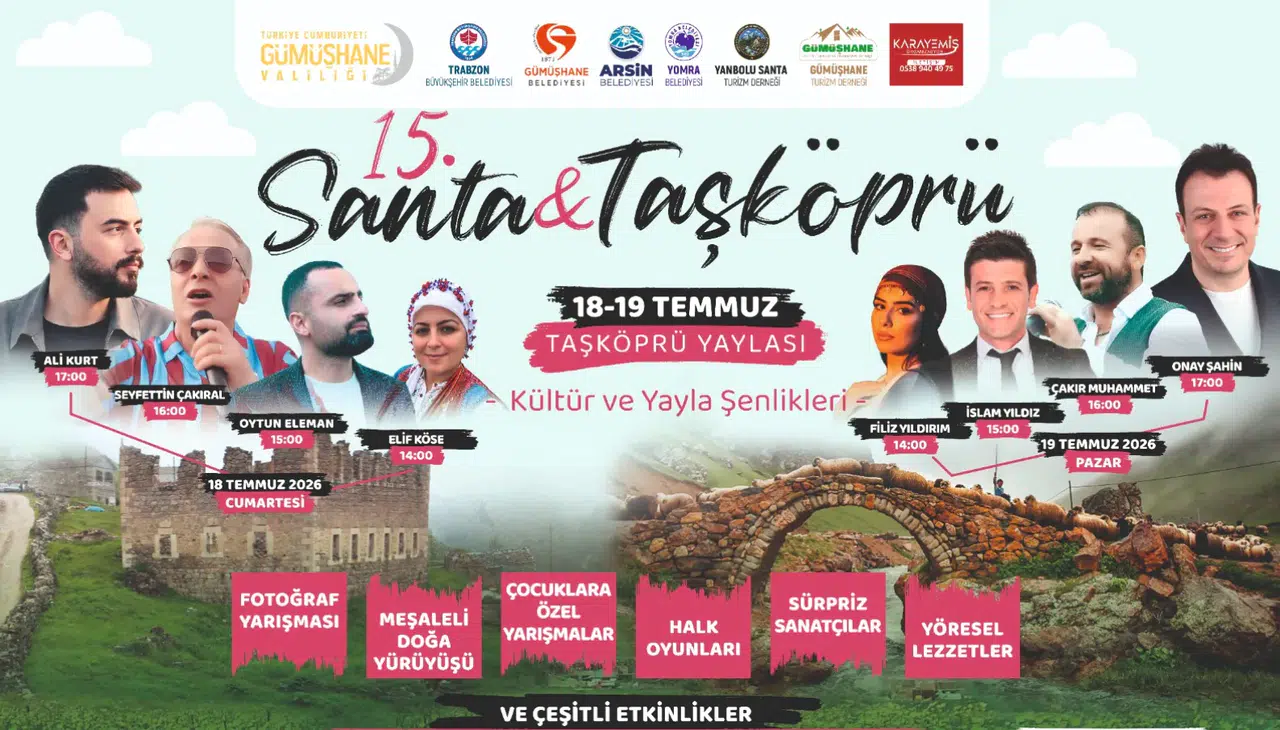 Santa ve Taşköprü'de Çifte Heyecan: Şenlik ve Bisiklet Yarışı Bir Arada Yapılacak