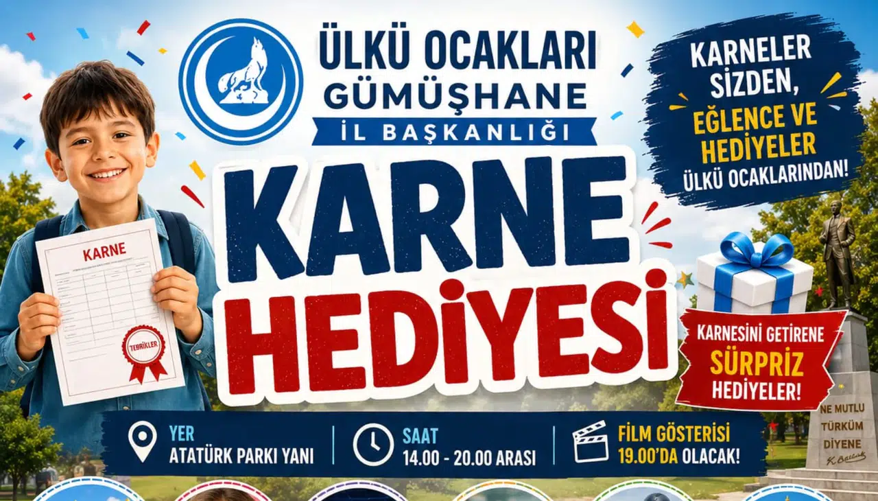 Ülkü Ocakları öğrencilere özel karne şenliği düzenleyecek