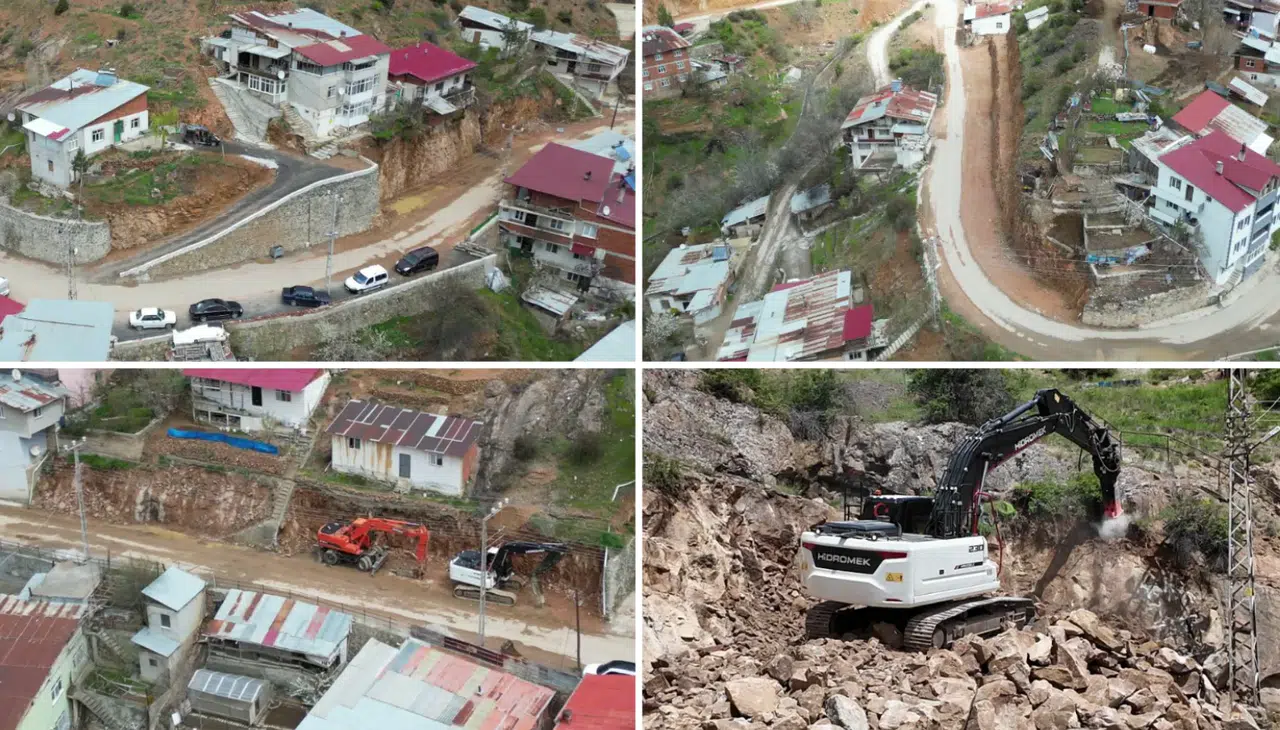 Tanjant yolda genişletme çalışmaları devam ediyor