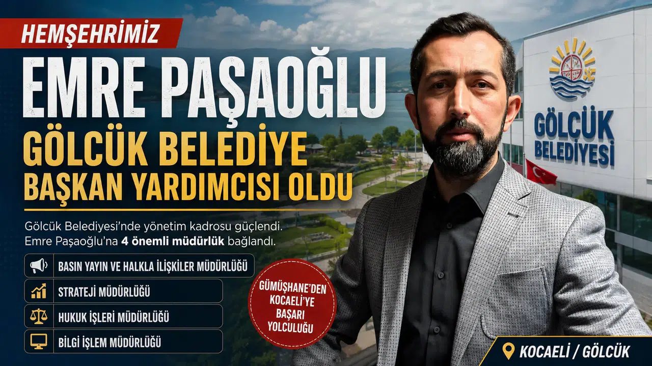Hemşehrimiz Emre Paşaoğlu Gölcük Belediye Başkan Yardımcısı Oldu