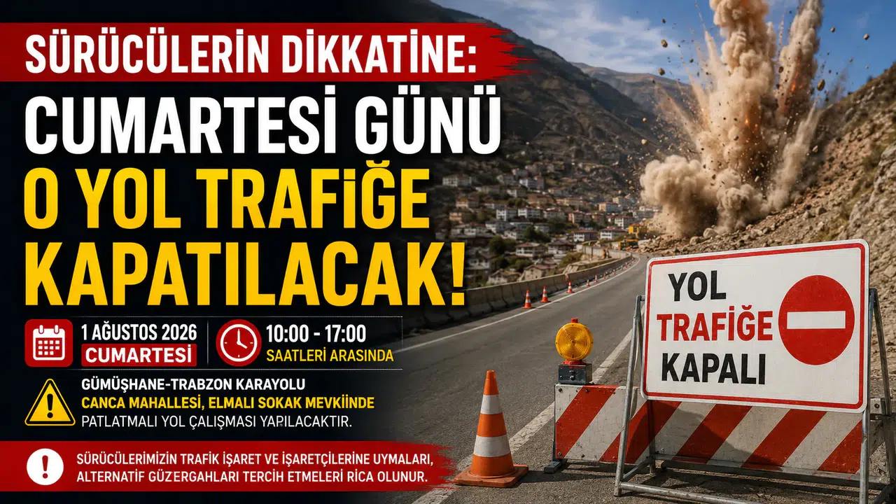 Sürücülerin Dikkatine: Cumartesi Günü O Yol Trafiğe Kapatılacak!