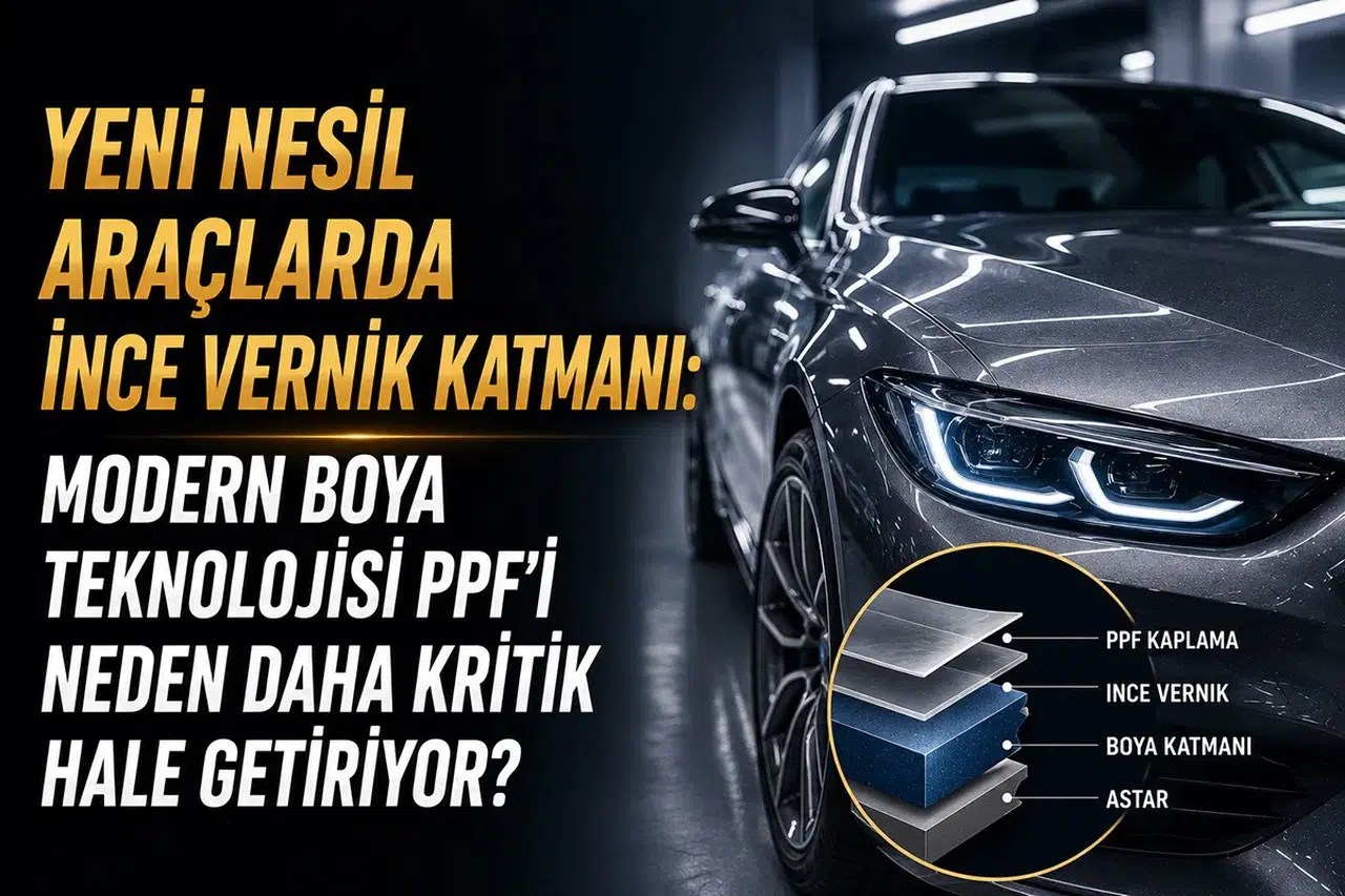 Yeni Nesil Araçlarda İnce Vernik Katmanı: Modern Boya Teknolojisi PPF'i Neden Daha Kritik Hale Getiriyor?