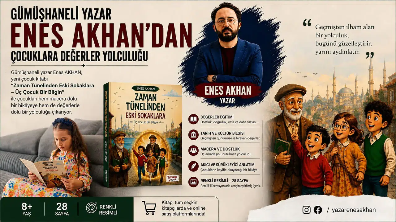 Gümüşhaneli Yazar Enes Akhan Yeni Kitabında Ahmed Ziyauddin Gümüşhanevî'yi Çocuklarla Buluşturdu