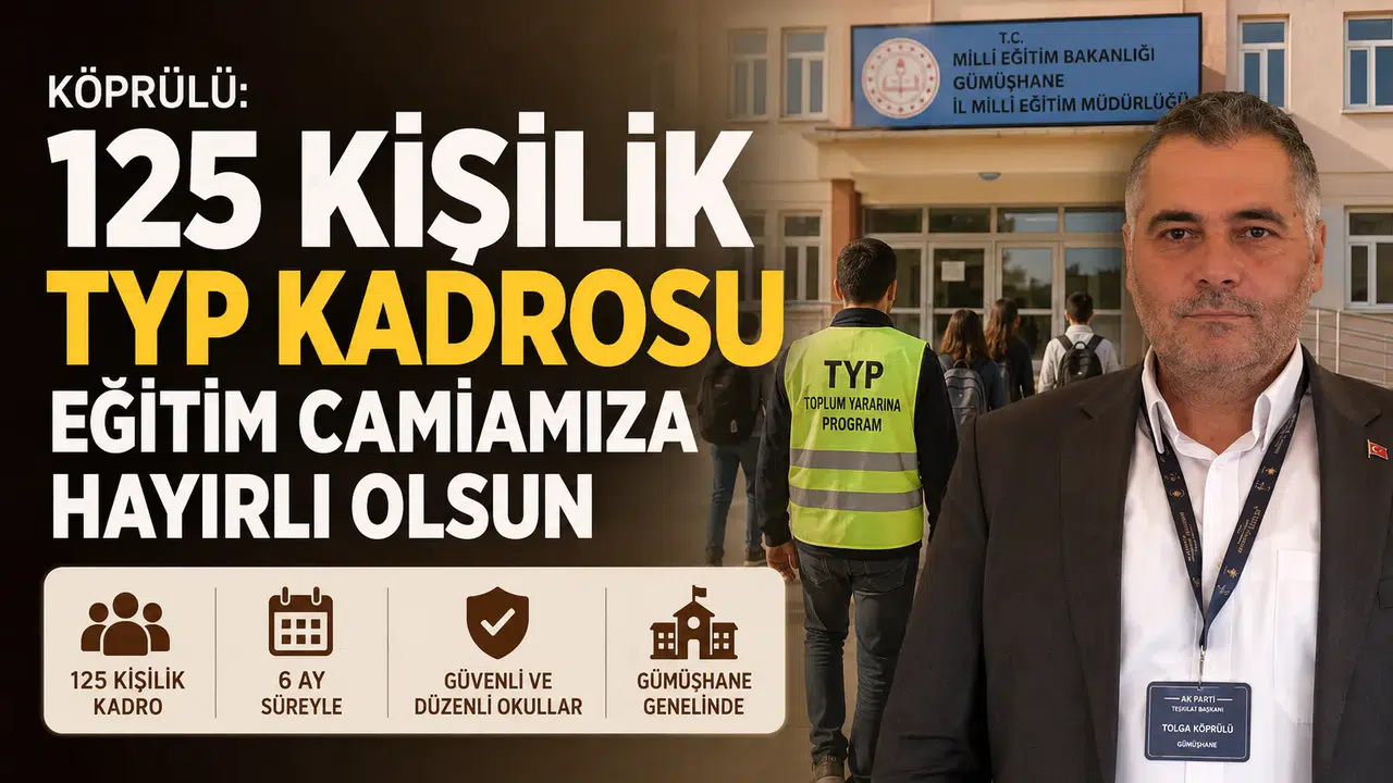 Köprülü: "125 Kişilik TYP Kadrosu Eğitim Camiamıza Hayırlı Olsun"