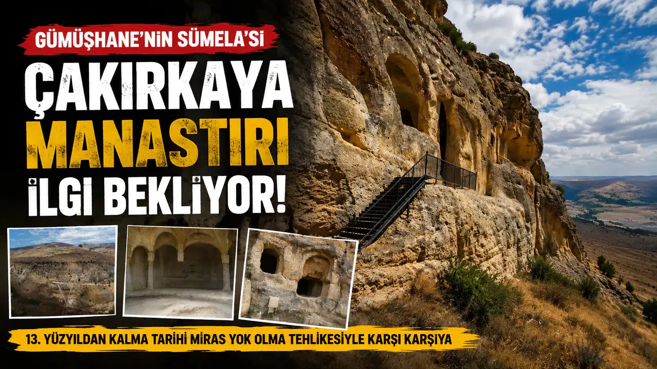 Gümüşhane’nin Sümela’sı Çakırkaya Manastırı ilgi bekliyor