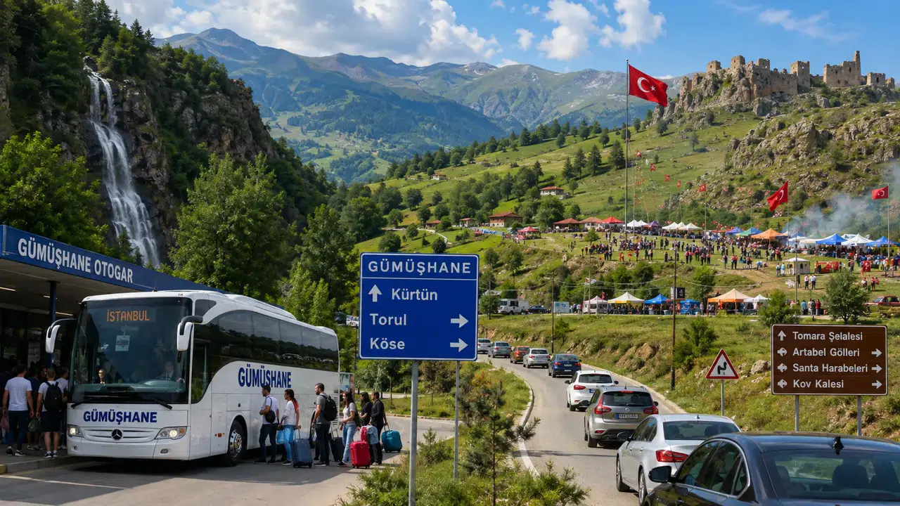 Ağustos'ta Yollar Gümüşhane'ye Dönüyor: Otogarda Hareketlilik Arttı