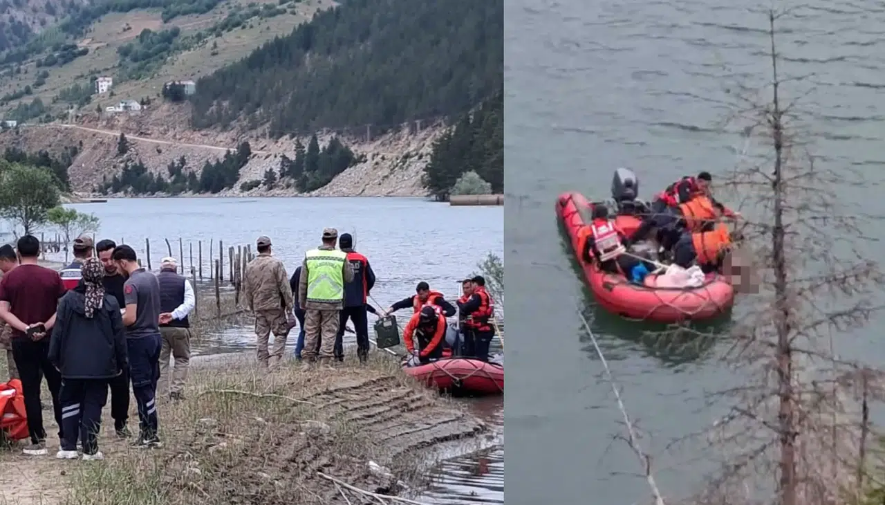 Kürtün Gökçebel Baraj Gölünde Feci Kaza: Araç Baraj Gölüne Uçtu