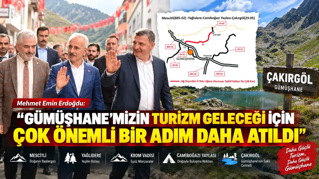Erdoğdu: “Gümüşhane’mizin turizm geleceği için çok önemli bir adım daha atıldı”