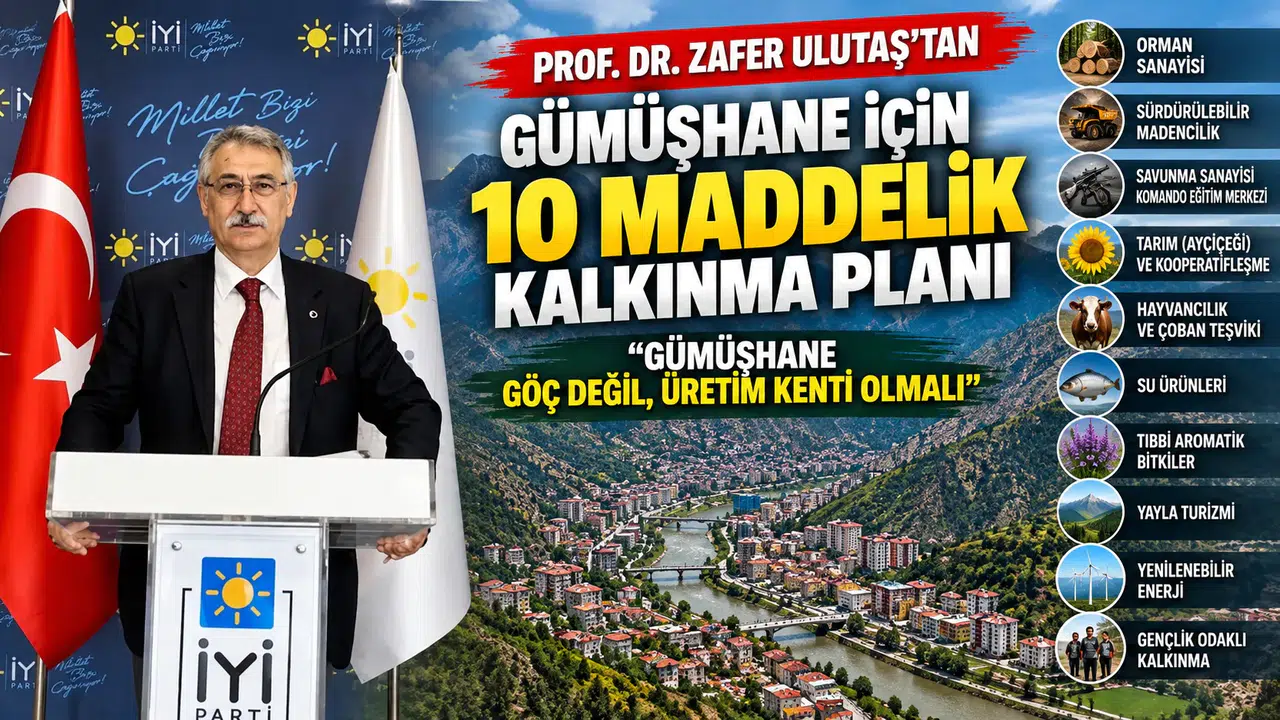 Prof. Dr. Zafer Ulutaş: "Gümüşhane Kaynağı Olduğu Halde Zenginleşemeyen Bir Şehir Haline Geldi"