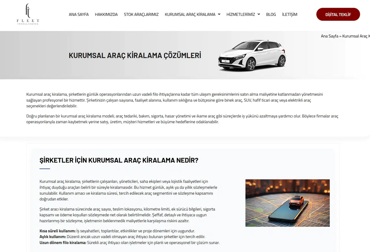 Kurumsal Araç Kiralama Rehberi: Şirketlere Esneklik ve Tasarruf Sağlayan Çözümler