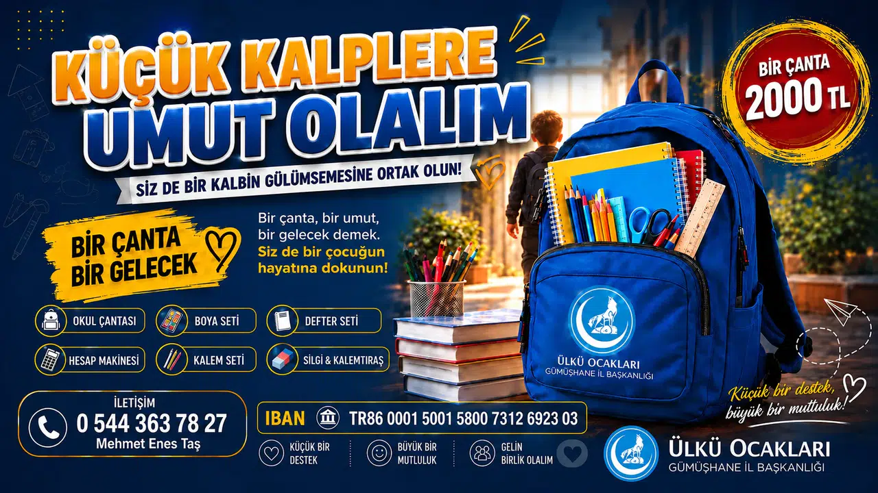 Ülkü Ocaklarından "Bir Çanta, Bir Gelecek" kampanyası