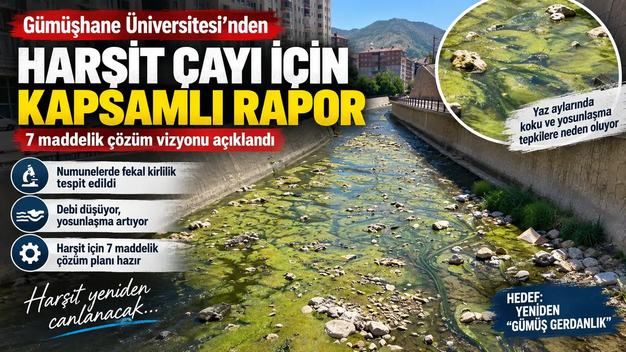 Gümüşhane Üniversitesinden Harşit Çayı İçin Kapsamlı Bilimsel Rapor ve Çözüm Vizyonu