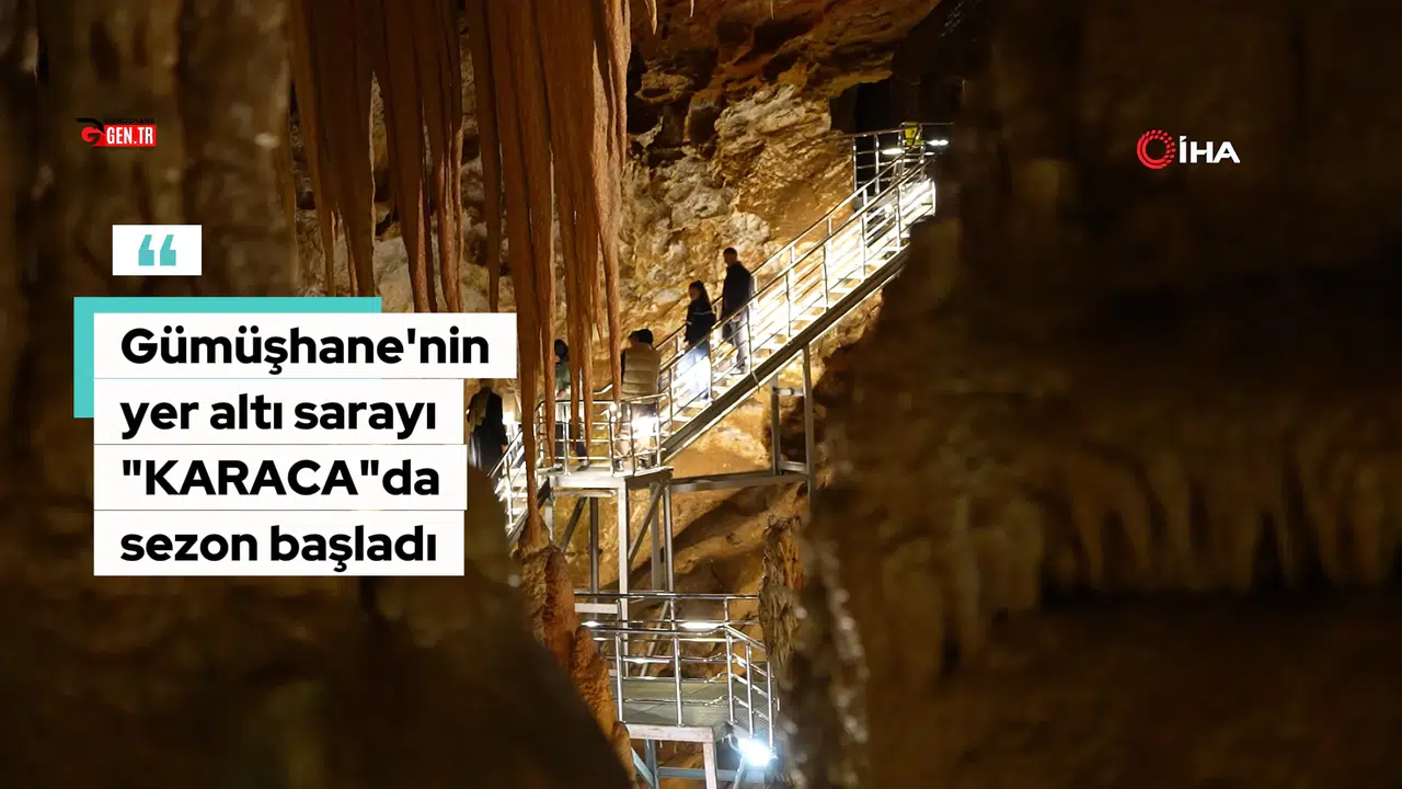 Gümüşhane’nin turizm lokomotifi Karaca Mağarası’nda yeni sezon başladı