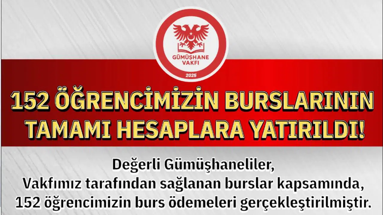 Gümüşhane Vakfı Burs Ödemelerini Tamamladı: 152 Öğrenciye Bayram Müjdesi